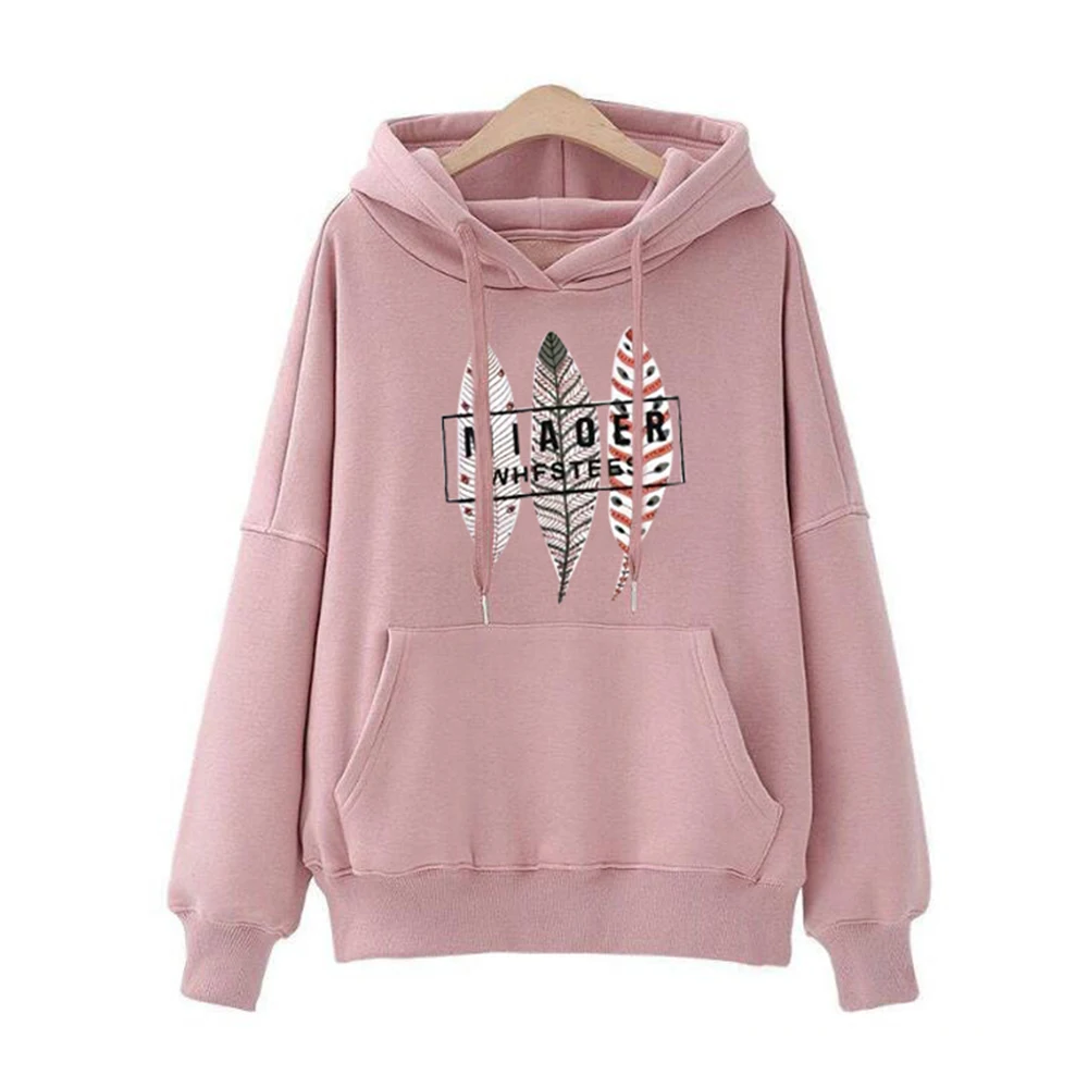 Осенне-весенние женские толстовки 2019 Повседневная Толстовка с рисунком