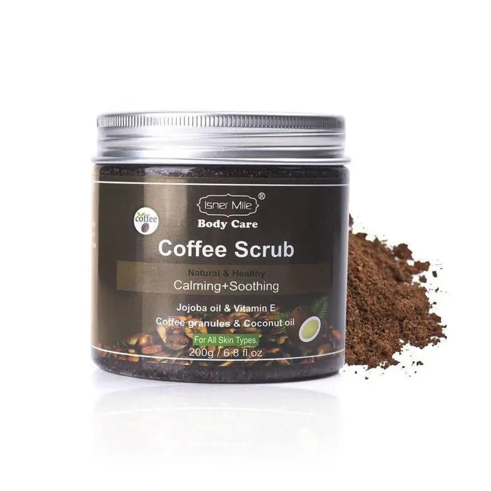 Кокосовая оболочка тела кофе скраб средство для отшелушивания кожи глубокое
