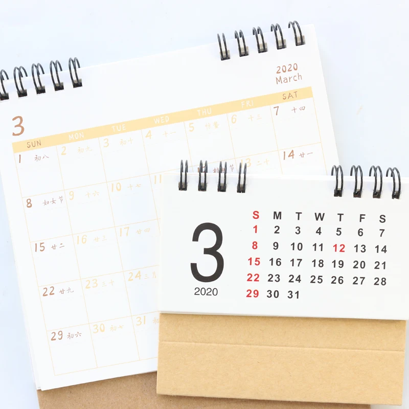 Domikee офисный школьный мини Золотая фольга классический 2019 2020 лет стол календарь