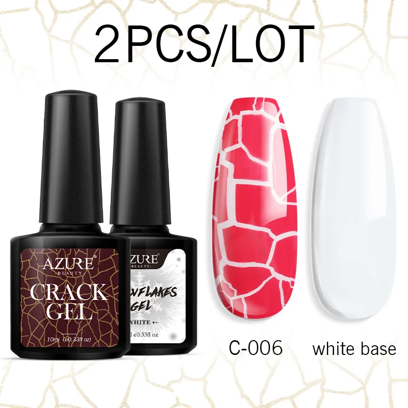 Azure beauty 2 шт./лот Гель-лак со снежинками эффект цветения перьев впитывается
