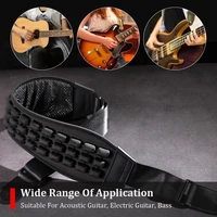 guitar strap nylon guitar shoulder belt with 3 inch wide pad adjustable length from 46 inch to 55 inch for guitar