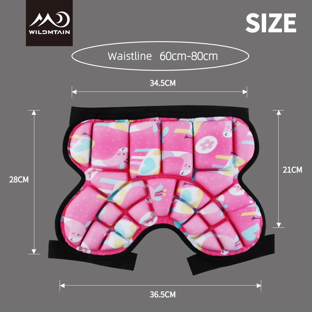 WILDMTAIN Детские шорты для сноубординга защита дышащая легкая бедер мальчиков и