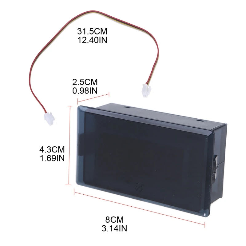

Electricity Usage Monitor 2V-200V Digital Current Voltage Guage LED Display