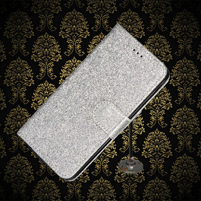 Кожаный чехол-бумажник с блестящими бриллиантами для Xiaomi Mi 10 Pro | Мобильные