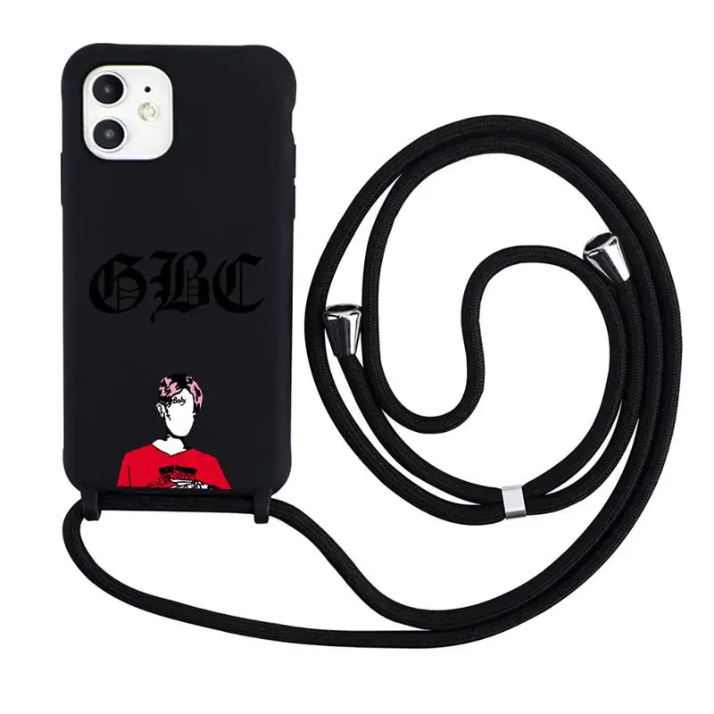 

Lil Peep Fashion design cartoon pattern Phone Case Necklace Lanyard for iPhone 12 11 8 7 se 2020 mini pro X XS XR MAX Plus