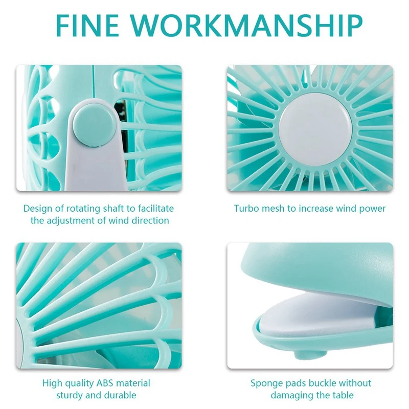 Портативный вентилятор с зажимом для коляски милый КИТ дизайн перезаряжаемый Usb