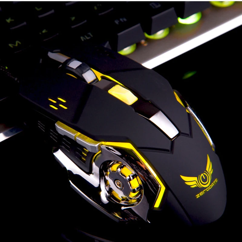Профессиональная игровая проводная мышь 8D 3200 dpi регулируемые проволочные оптические светодиодный компьютерные мыши USB кабель мышь для портативных ПК
