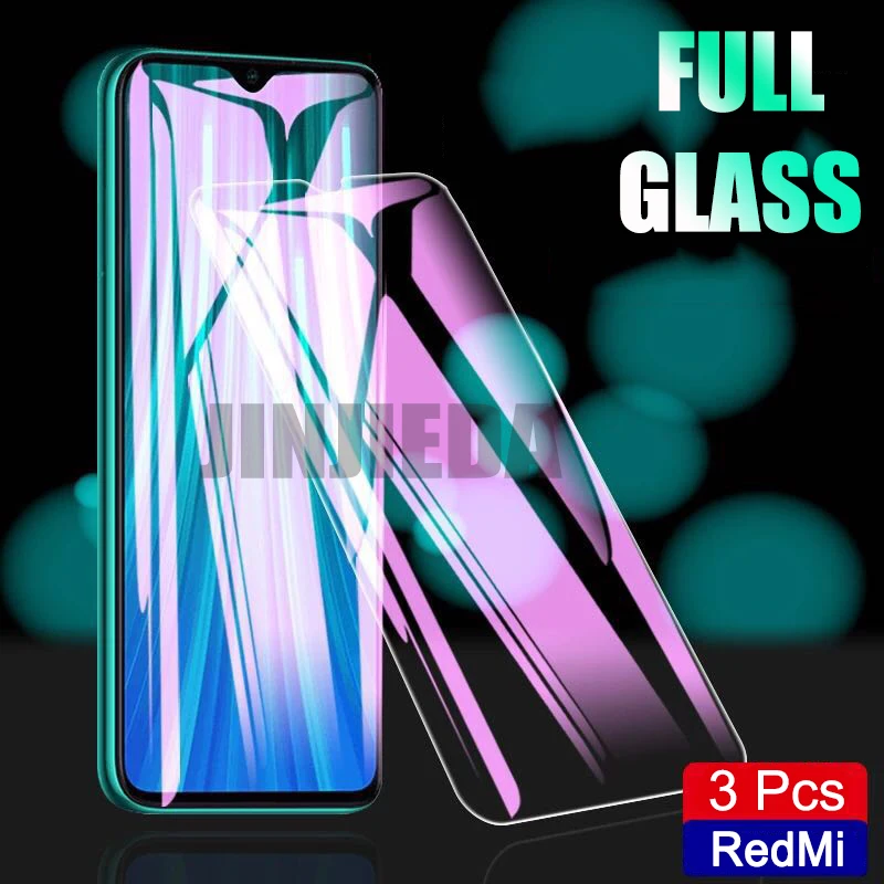 3 шт. полноэкранный объектив закаленное стекло для Xiaomi Redmi Note 9 8 7 6 5 Pro Защита