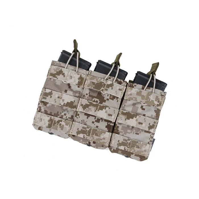 TMC Cordura Мультикам тройной MOLLE открытый Топ 5,56 подсумок мультикам черный AOR1(SKU051131