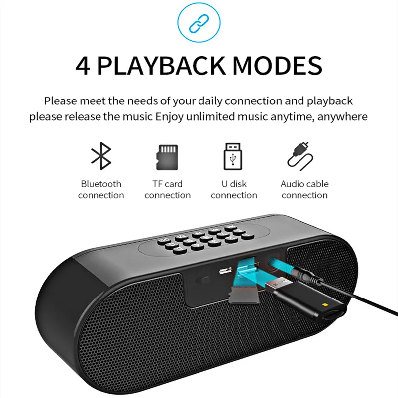 Bluetooth динамик портативный беспроводной звуковая система 10 Вт Музыка объемная