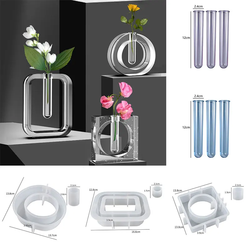 Простая силиконовая форма для цветочных ВАЗ веток гидропонных цветов акриловая