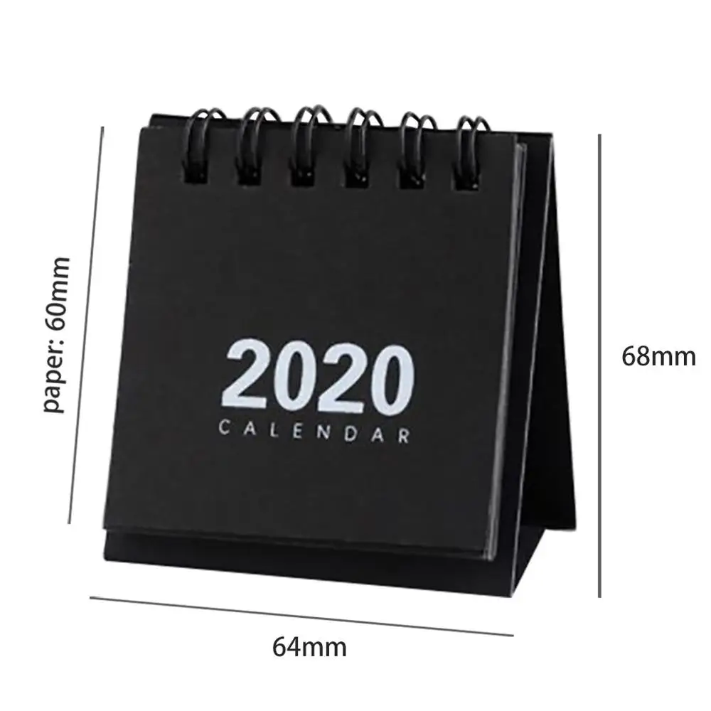 2020 Mini Desk Calendar Stand Up Flip Daily Monthly Table Planner Agenda Organizer for Home School Office Decor L*5 |