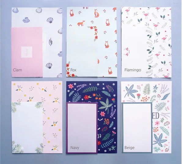 6 шт./лот открытка с надписью канцелярская бумага мини конверт Винтажный конверты