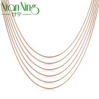 nianning real 18k gold chain twisted chopin adjustable hemp rope au750 gold necklace fine jewelry 0 6g 0 9g