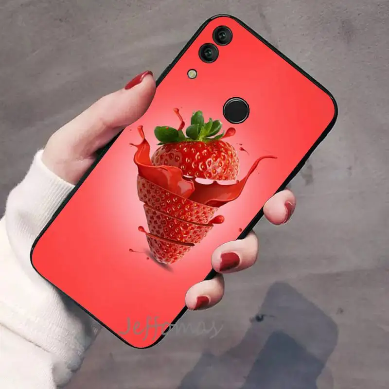 

Food fruit strawberry Phone Case For Huawei Honor 7C 7A 8X 8A 9 10 10i Lite 20 NOVA 3i 3e