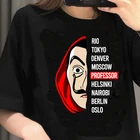 Футболка мужская с принтом Дом Бумаги, рубашка с принтом бумажный дом, топ в стиле хип-хоп, 5 сезон