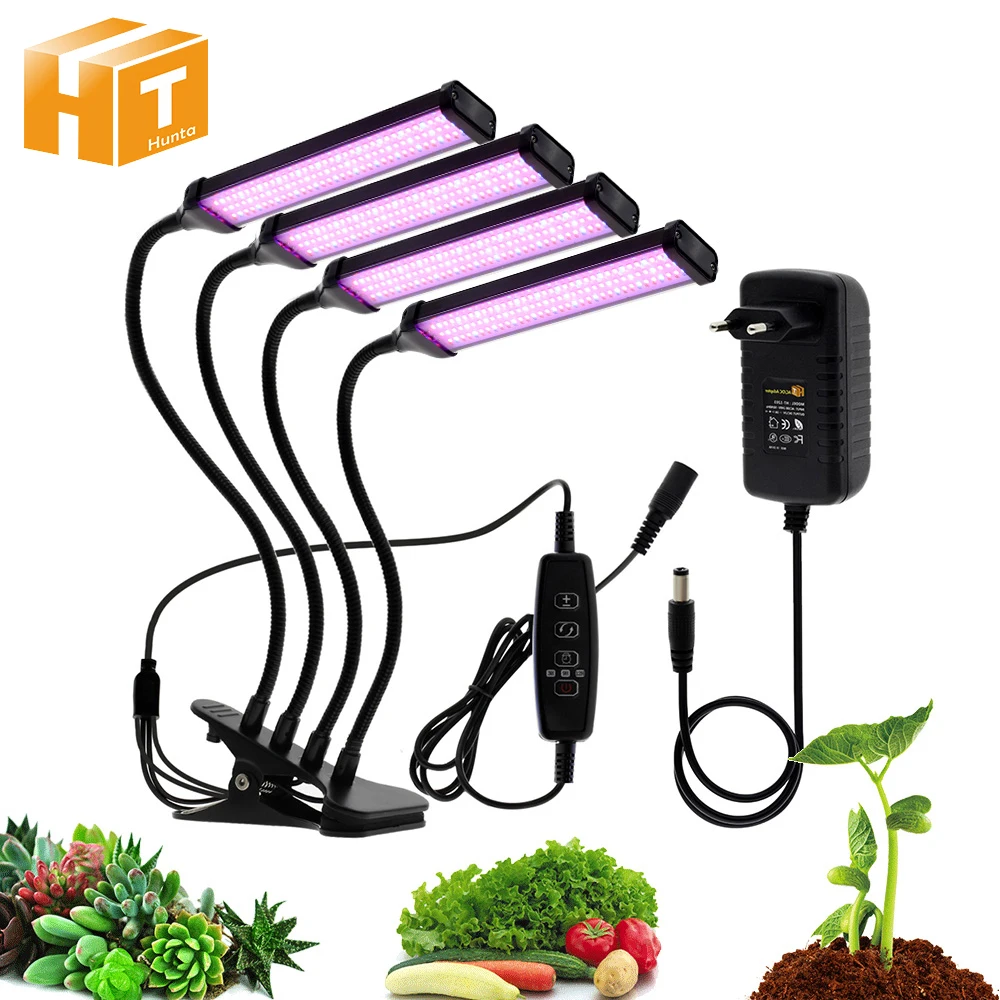 USB 5V светодиодный Grow светильник 18 Вт 27 36 DC12V полный спектр Фито лампа 40 60 80 для