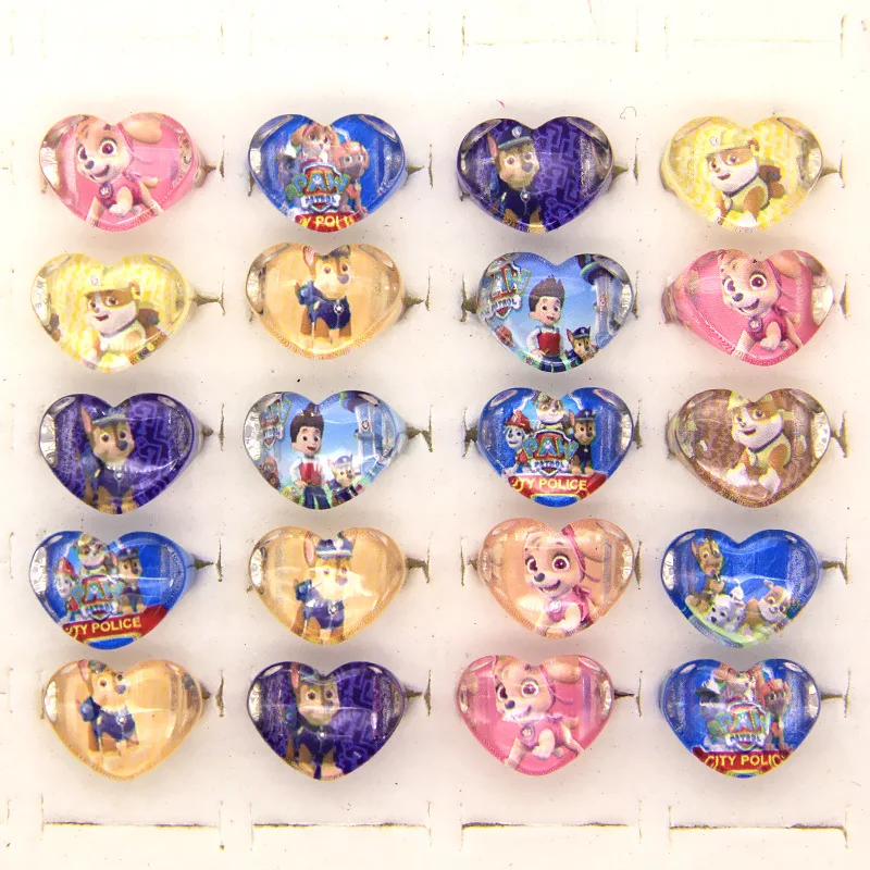 10 шт. разноцветные кольца для девочек Щенячий патруль|Игровые фигурки и