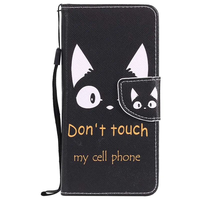 Cat Ears B128 кожаный чехол для Huawei P8 Lite P9 P10 P20 P30 Pro Коврики 9 10 20 X Honor 9 Lite подставка Funda с держатель для карт - Цвет: Cat Ears