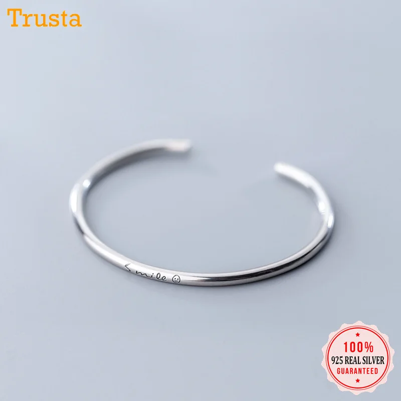 TrustDavis 1 шт. Новинка 100% Серебро 925 пробы ювелирные изделия Простой английский