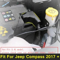 lapetus plastic engine battery anode negative electrode protection cover trim fit for jeep compass 2017 2020 accessories