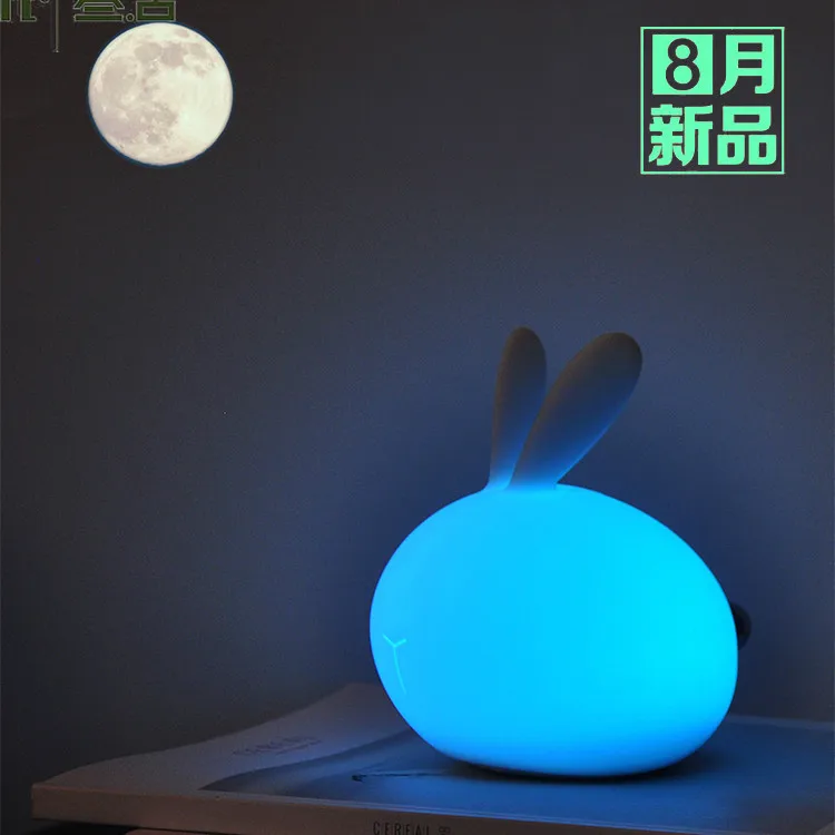 Xiaomi 3LIFE RGB кролик светодиодный ночник L USB Перезаряжаемый мультфильм сенсорный для