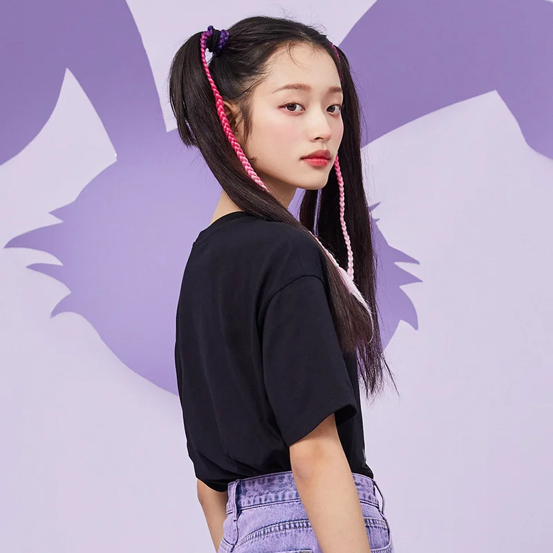 

SEMIR Women Short Sleeve T-Shirts Spring 2021 New Inner Base T Shirt White Tops Rabbit Pattern Style