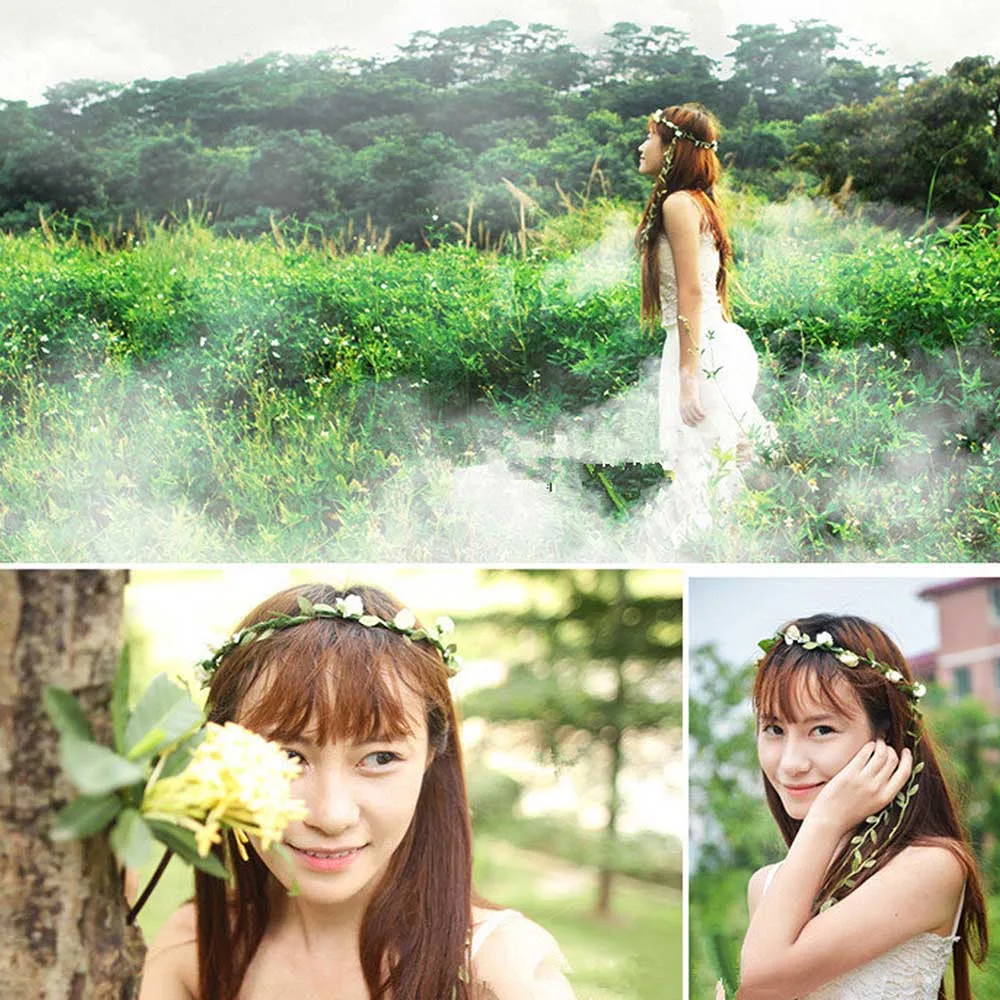 Хит свадебный головной убор невесты подружки волосы искусственный цветок