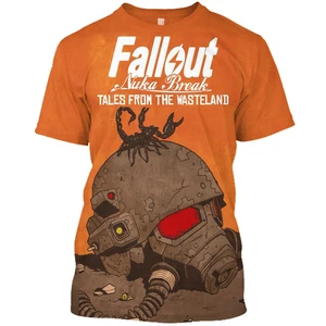 Футболка LIASOSO Fallout 4 с 3D принтом, женская и мужская футболка с персонажами аниме, новая летняя футболка 2021, топы с круглым вырезом