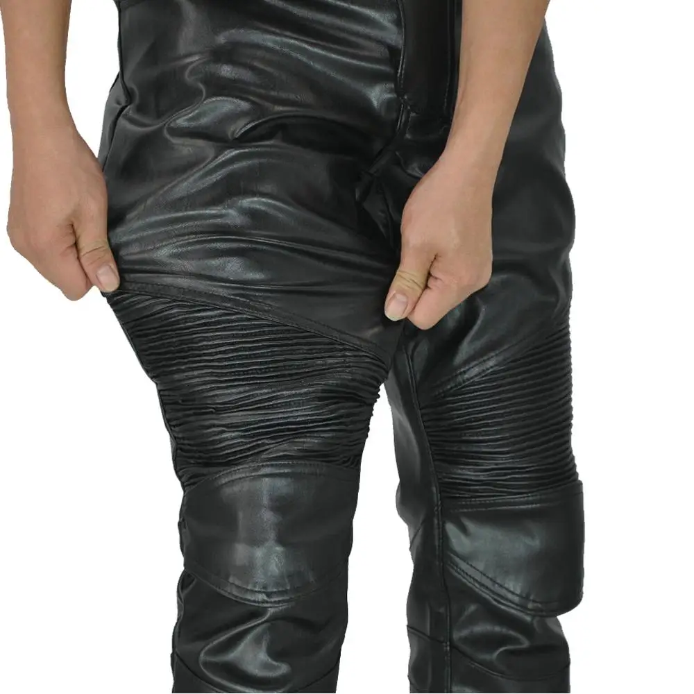 Мотоциклетные зимние гоночные брюки для мотокросса из искусственной кожи