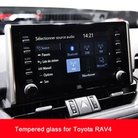 car navigtion tempered glass lcd screen protective film sticker for toyota rav4 5th central control display screen 2019 2020