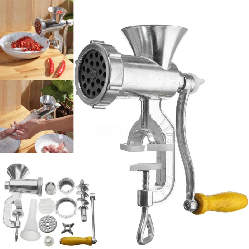 

Manual Meat Grinder & Sausage Noodle Dishes Handheld Making Gadgets Mincer Pasta Maker Crank Home Kitchen Cooking Tools Newest