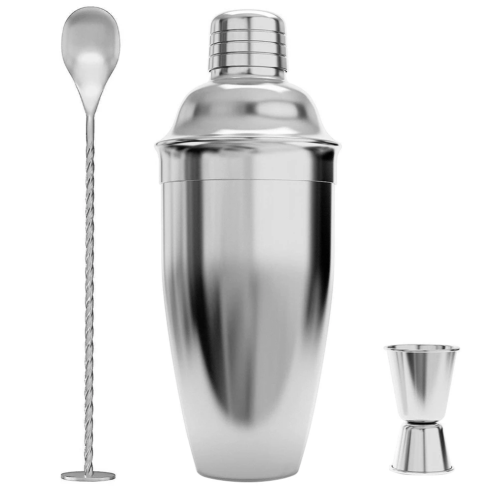 

Cocktail Shaker Bartender Kit 750ml Stainless Steel Alcohol Dispenser Wine Water Soda-Fountain Cocktail Bar Tool Bar Accessories