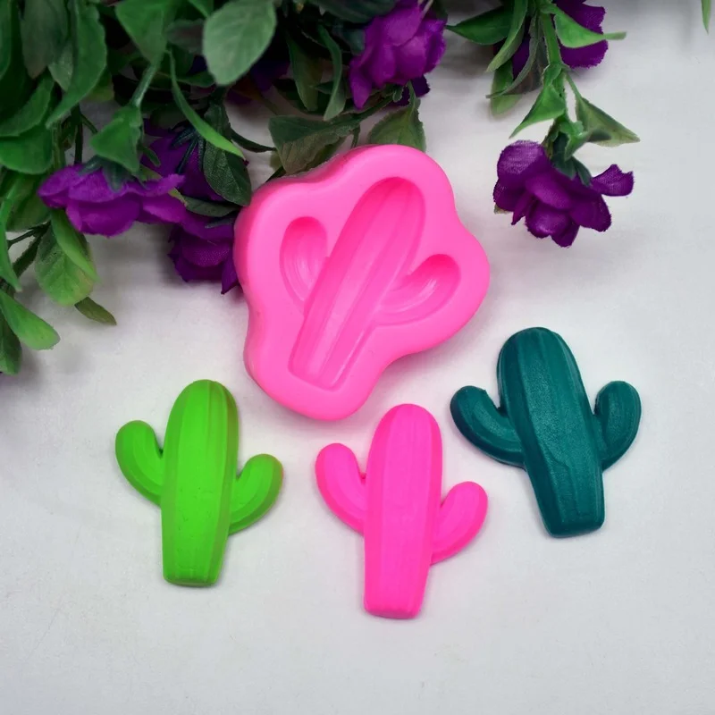 

1PC Cake Silicone Mold Cactus Succulent Plaster Aromatherapy Biscuits Candle Mold DIY Chocolate Mold Fondant Mold