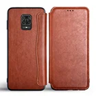 Чехол-книжка для Xiaomi Redmi note 9, 10, 8, 7, 5, 10T, 10S, 9S, 9T, 9A, 9C, 8A, 8T Pro, 4, 4X Plus, кожаный, без магнита