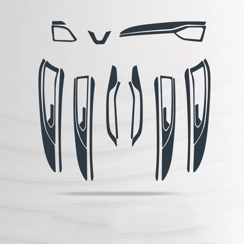 16-19 MKZ 25pcs Lsrtw2017 ТПУ салона центральный контроль Защитная пленка для Lincoln Континентальный MKZ MKC MKX стикер - Название цвета: 16-19 MKZ 25pcs