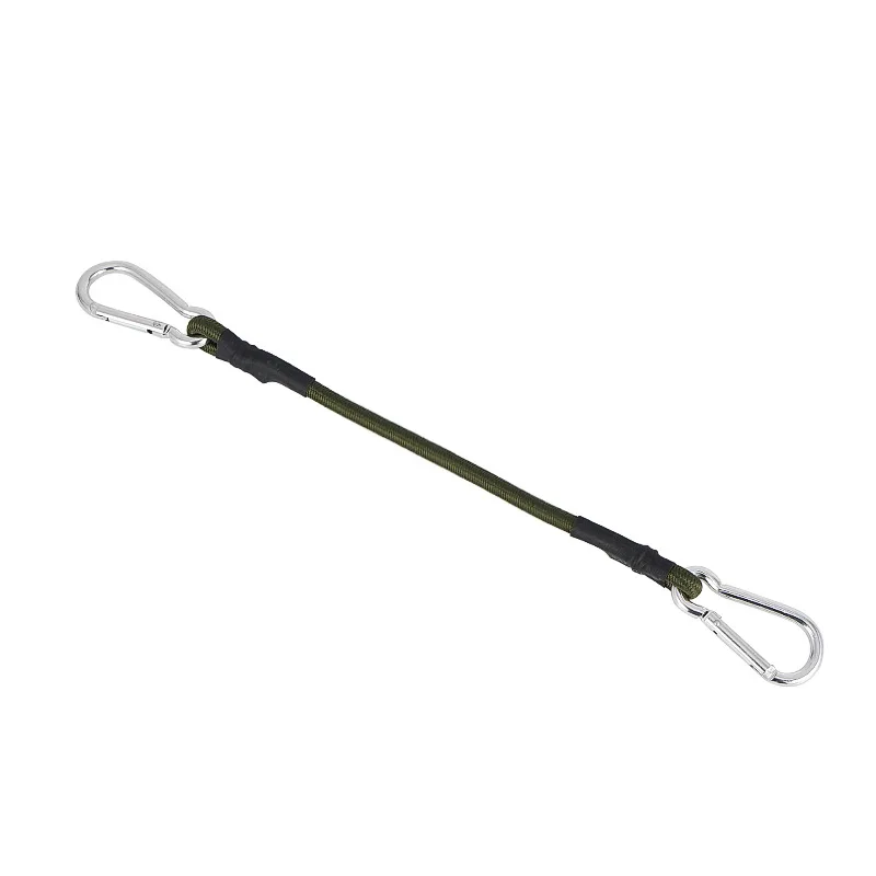 

Outdoor carabiner elastic rope elastic band tent lanyard 8mm camping clothesline luggage binding rope packing strap