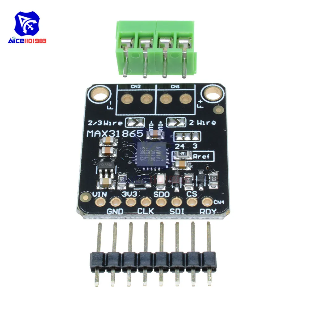 Плата усилителя датчика температуры diymore MAX31865 PT100/PT1000 RTD для Arduino | Электронные
