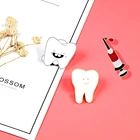 Брошь в виде зуба стоматолога для женщин и мужчин, для врача, медсестры, минималистичное ювелирное изделие, маленькая брошь, подарок на выпускной
