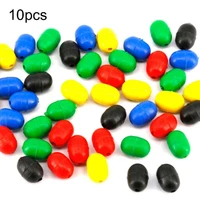 35 discounts hot 10pcs rubber oval conical fishing space beans floating beads fish accessories