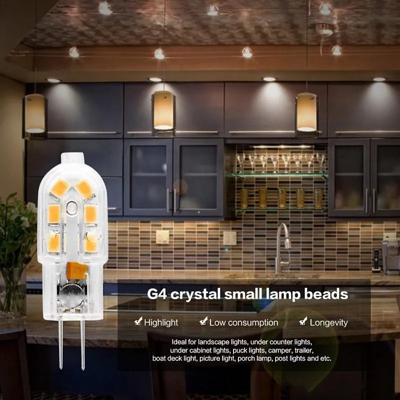 Светодиодная лампа G4 10 светодиодный т. 12 В 220 светодиодная 3 Вт SMD 2835 мини-лампа