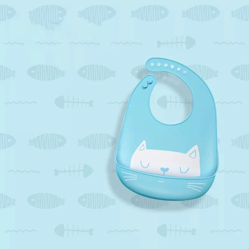 

3Pcs Baby Cartoon Waterproof Bibs Food Grade Silicone Feeding Saliva Towel Burp