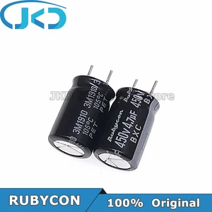 20pcs RUBYCON 4.7UF 450V 10*16mm 4.7UF450V 450V4.7UF 10x16mm Aluminum Electrolytic Capacitor
