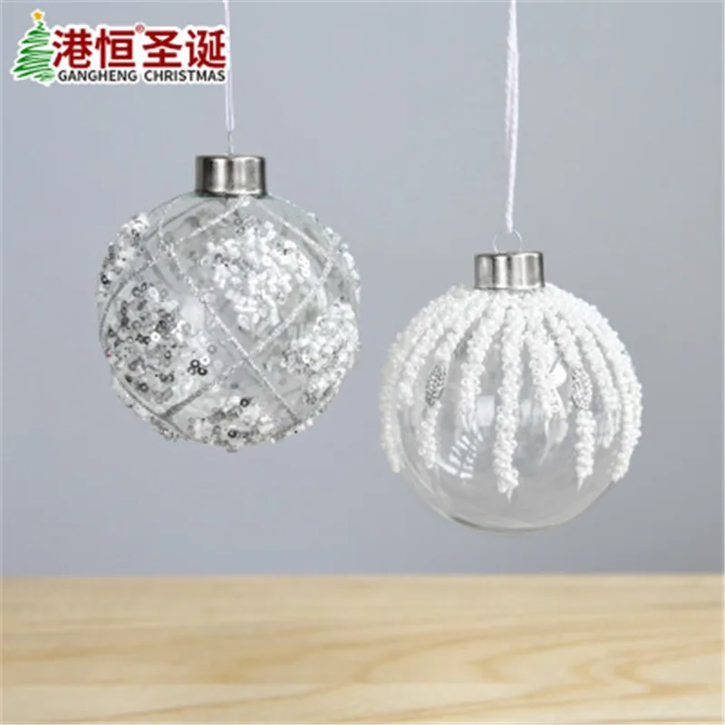 8 см стеклянный елочный шар Рождество Свадебное Украшение подвесное роспись
