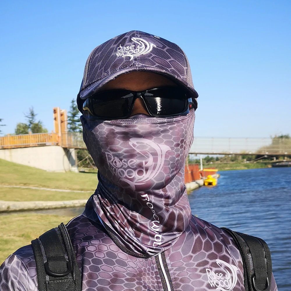 RoseWood Fishing Sun Mask Magic Neck Face Shield Tube Men Women For Outdoor Hiking Cycling Motorcycle Hunting UV Dustproof | Спорт и