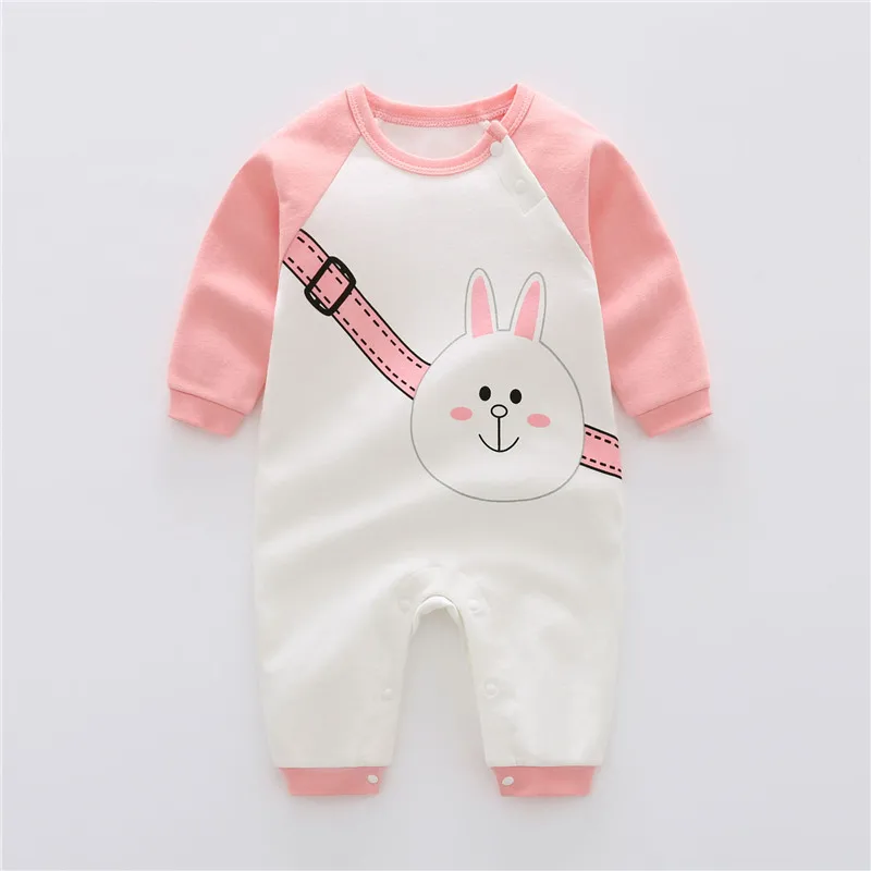 

Newborn Baby Boys Girls Romper Pajamas Infant Clothing Cotton Long Sleeve Print O-Neck Comfy Jumpsuit Toddler Clothes Outfits