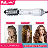 hair dryer volumizer 2 in 1 hot air brush styler and dryer with 360 rotatable cord auto shutoff for hair styling frizz