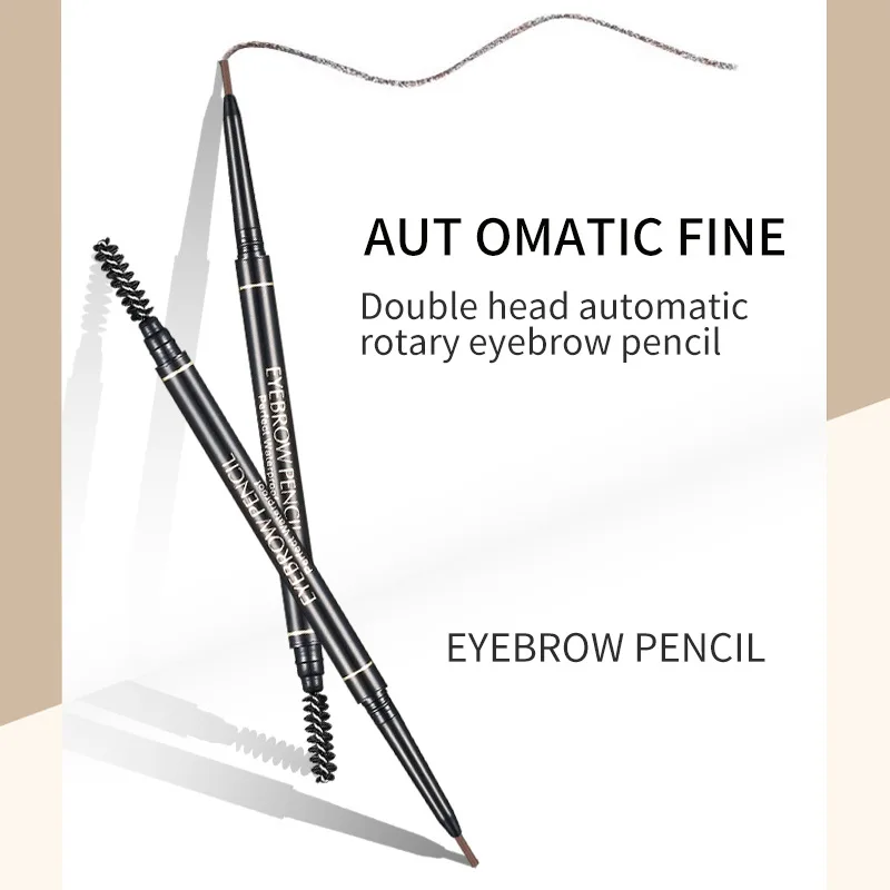 

Hot-selling 1.5mm Ultra-fine Eyebrow Pencil, Double-headed Automatic Rotating One-word Eyebrow Pencil Waterproof and Non-tipping