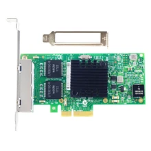 For Intel Server Adapter i350-t4 Quad Core Port 1000 Mbps Gigabit PCI-E Network Card NIC Durable and Hot Selling 1PC