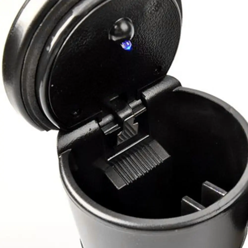 Авто пепельница портативный с голубой светодиодный легкая Зажигалка Бездымная